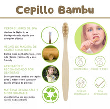 Cargar imagen en el visor de la galería, Cepillo Dental de Bambú KIDS